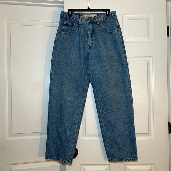 Bugle Boy Gold Label Baggy Fit Jeans Pleated 34 x 32 Y2K - Picture 1 of 7